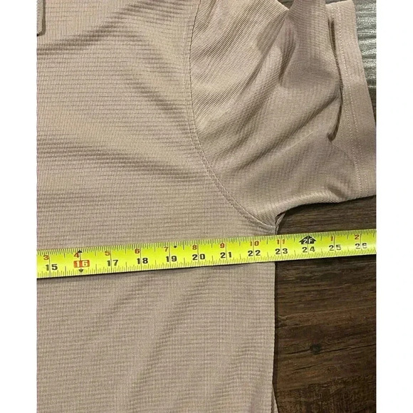 Bugatchi Uomo Tan Short Sleeve Knitted Collard Shirt Size large - Picture 7 of 8